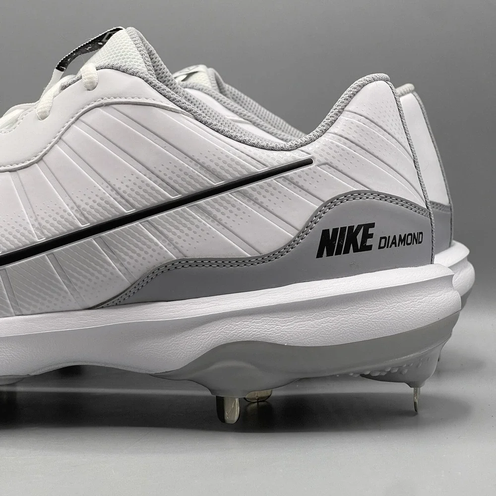 Nike Alpha Huarache Men's 14 Baseball‎ Cleats White Varsity 4 Low DJ6516-100